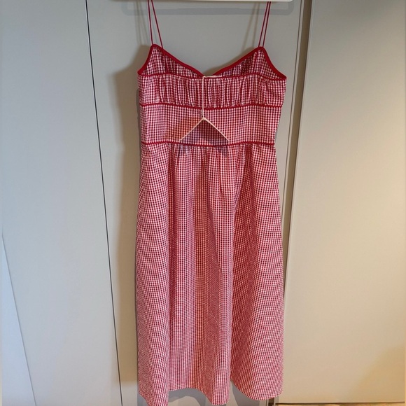 Doen Belline Sun Dress in Red Gingham - Picture 6 of 9